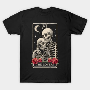 The Lovers Tarot Card Occult Witchcraft Esoteric Goth Gothic T-Shirt